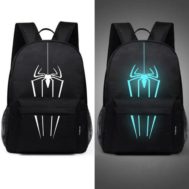 Senkey style Men's Backpack Anime Starry sky Luminous Printing Teenagers Casual Mochila Men Women's Student Cartoon School Bags