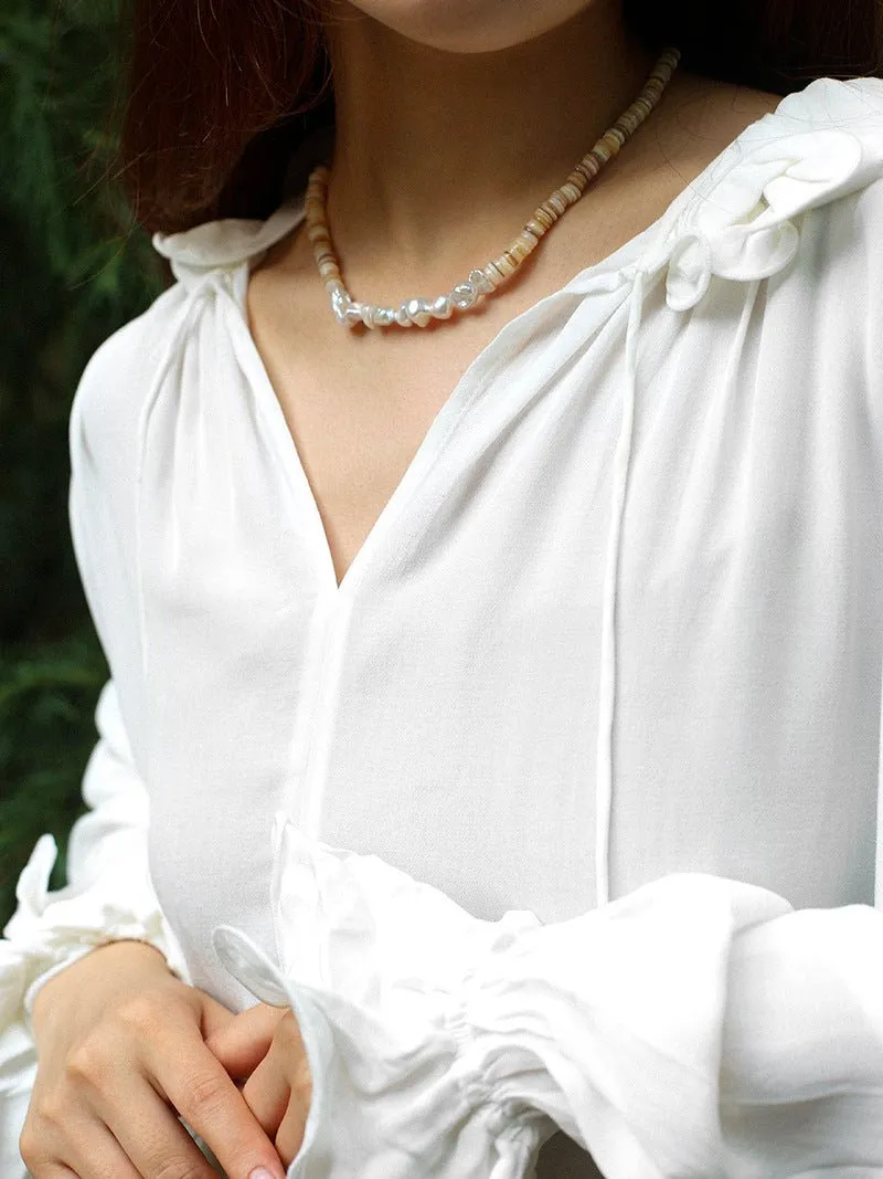 Shell Baroque pearl Necklaces