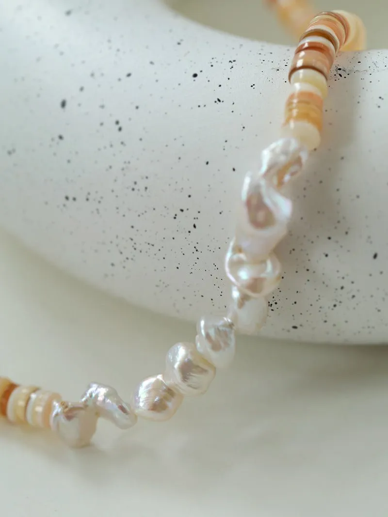 Shell Baroque pearl Necklaces