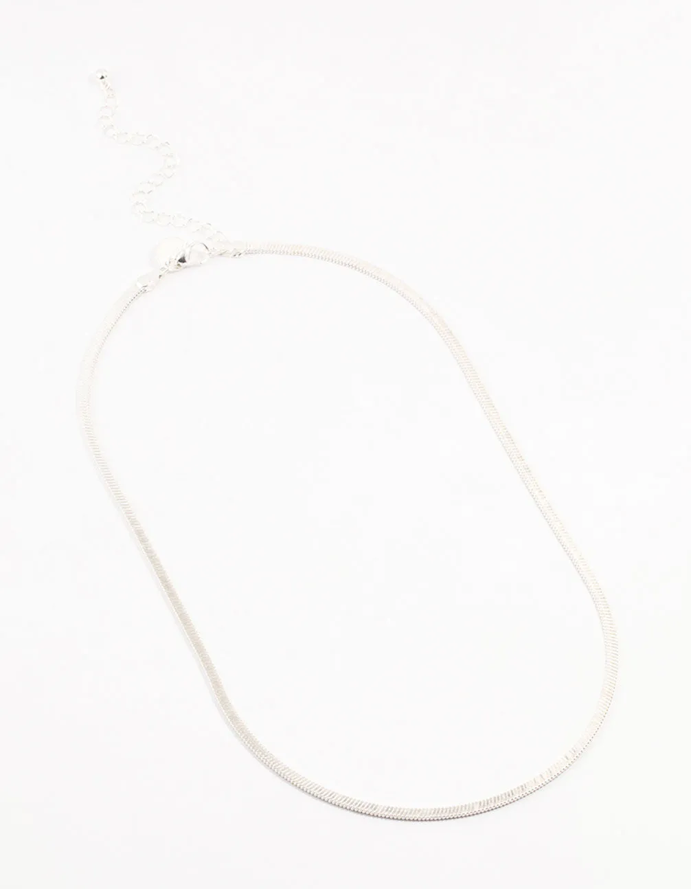 Silver Plated Clean Snake Chain Necklace