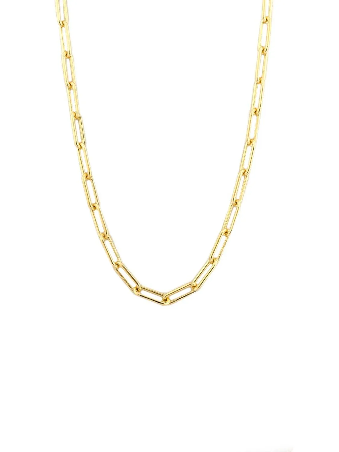 Sterling 24" Link Necklace - Gold Plated