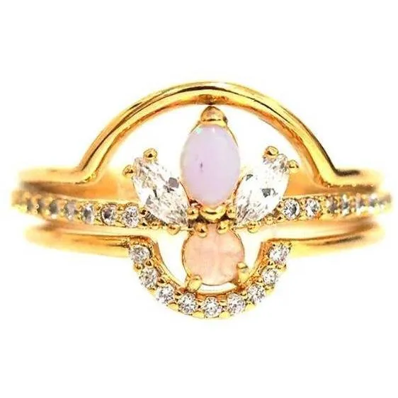 TAI OPAL STACKABLE RING SET OF THREE