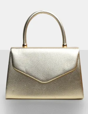 The Astrid Gold Metallic Grain Pu Mini Bag