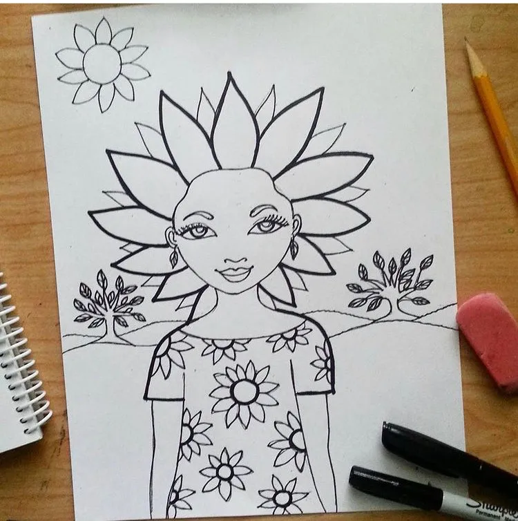 The Little Goddess Coloring Book