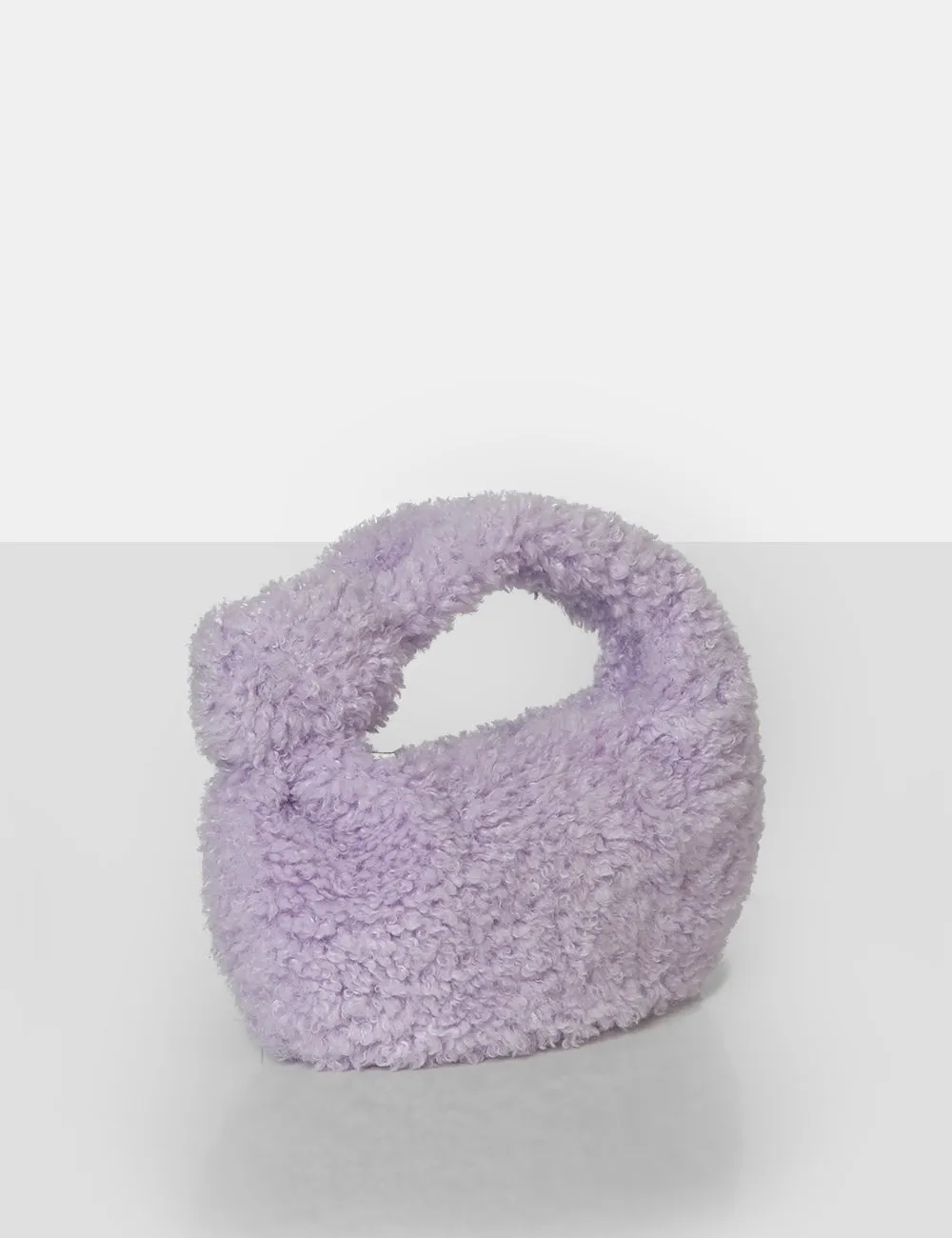 The Lyra Lilac Fluffy Mini Handbag