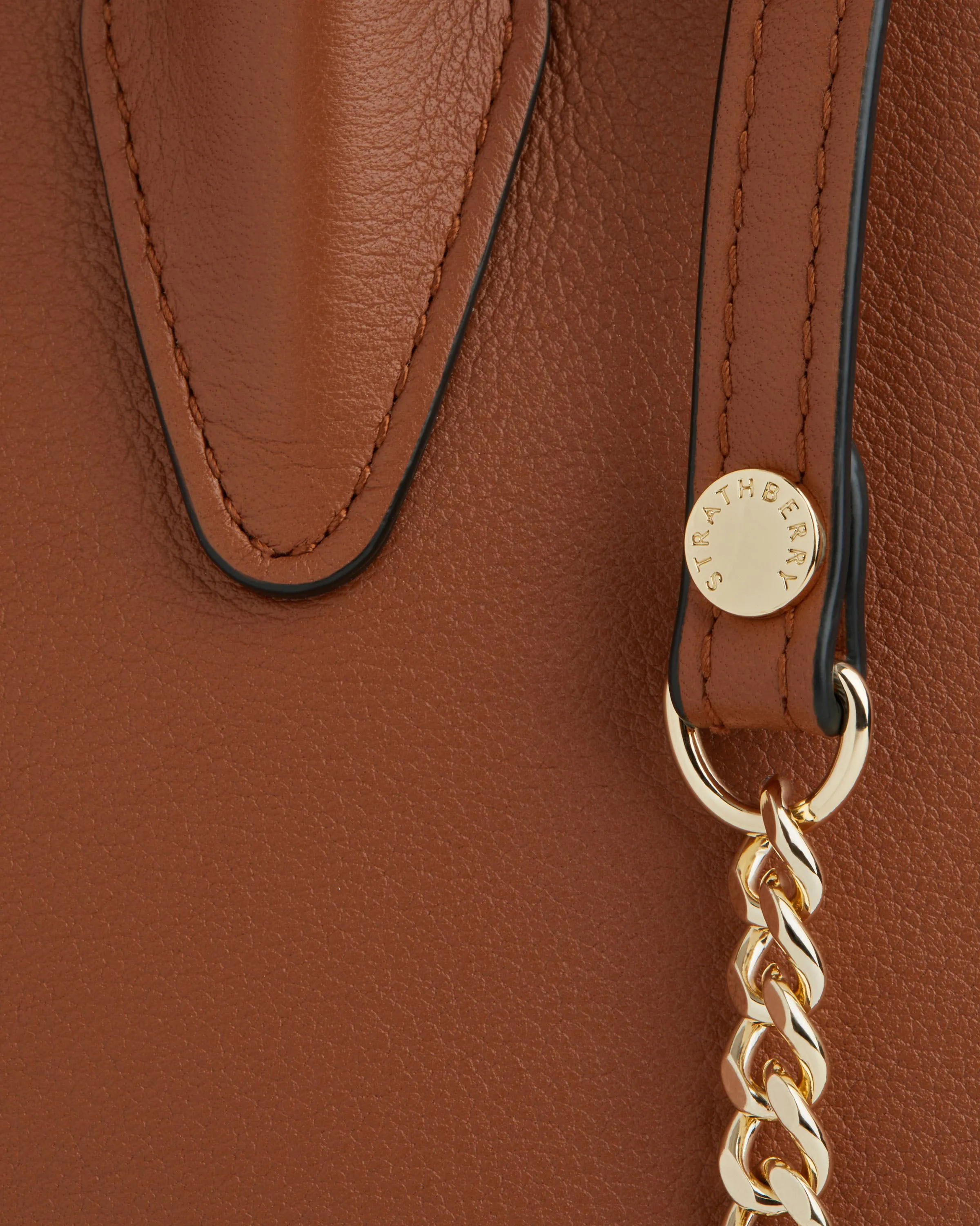 The Strathberry Mini Tote - Chestnut