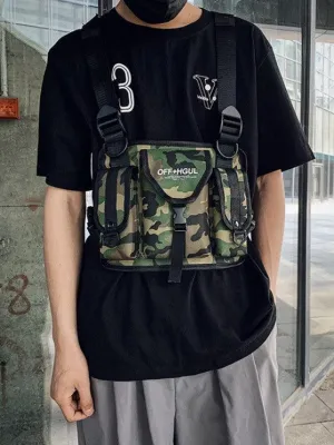 UNISEX Multifunction Camo Techwear Cargo Vest Chest Bag