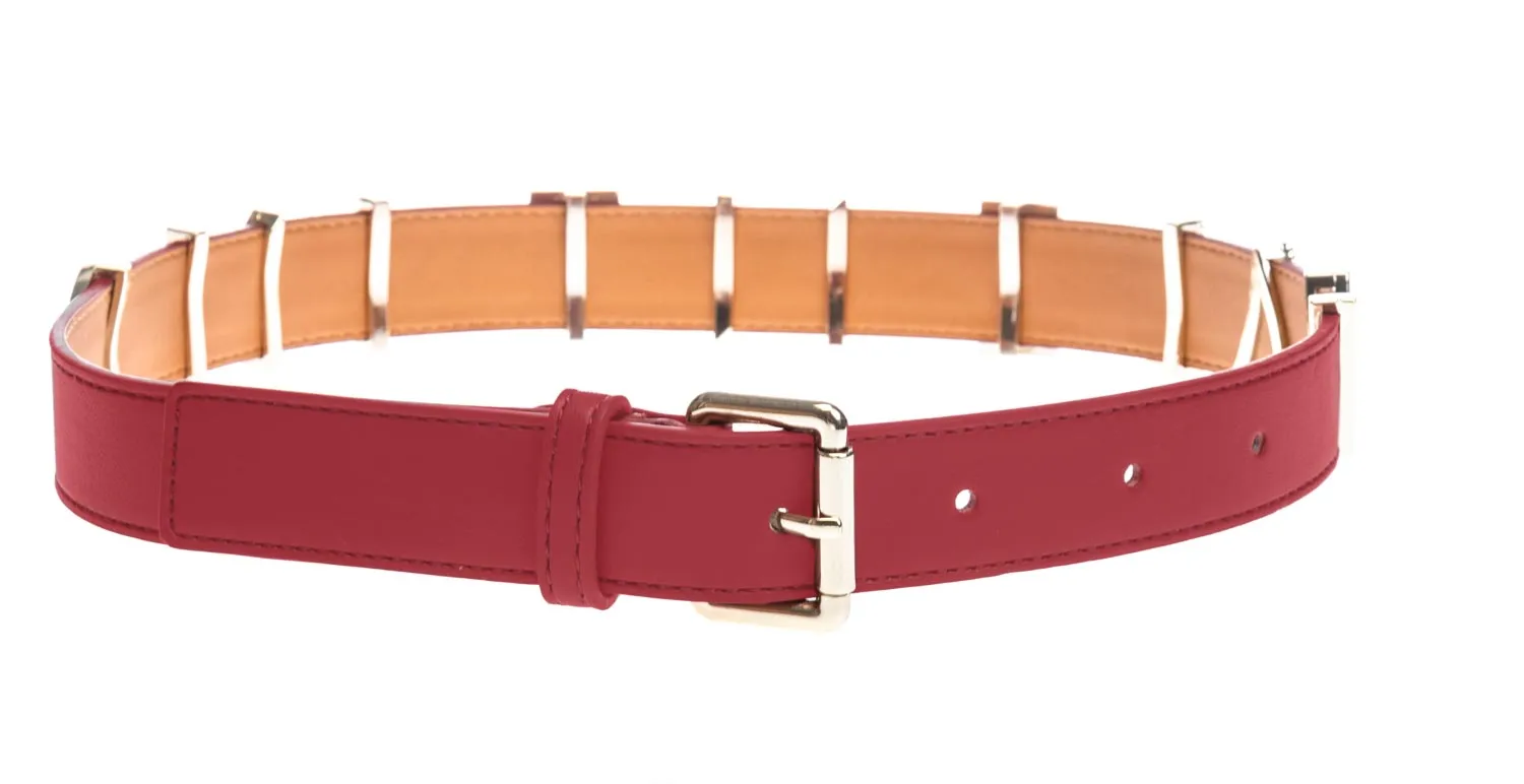 Valentino Bags Emma Winter Ladies Belt in Red