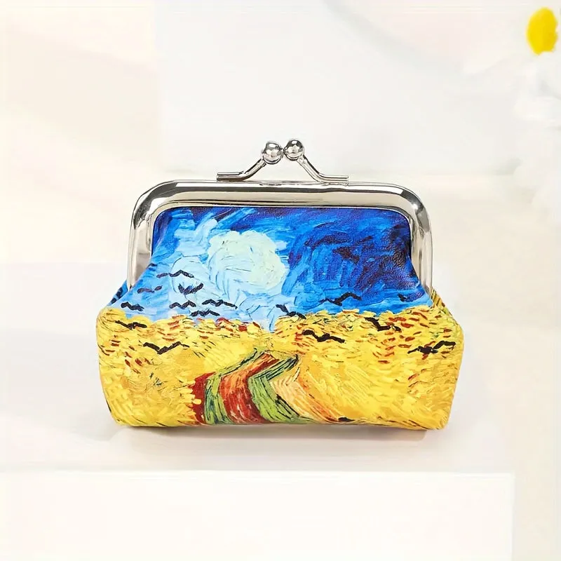 Van Gogh Starry Night Mini Coin Wallet for Girls