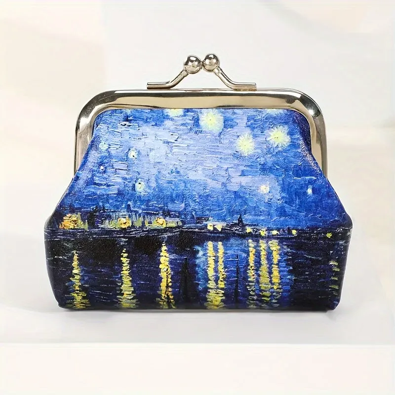 Van Gogh Starry Night Mini Coin Wallet for Girls