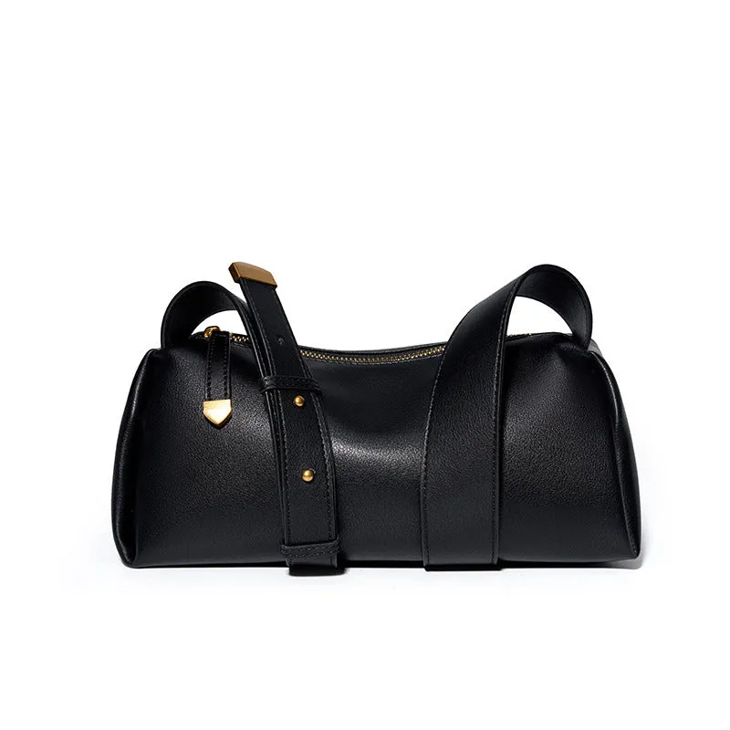 Women Casual Minimalist Soft Cowhide Shoulder Bag