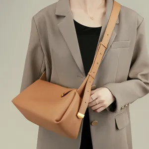 Women Casual Minimalist Soft Cowhide Shoulder Bag